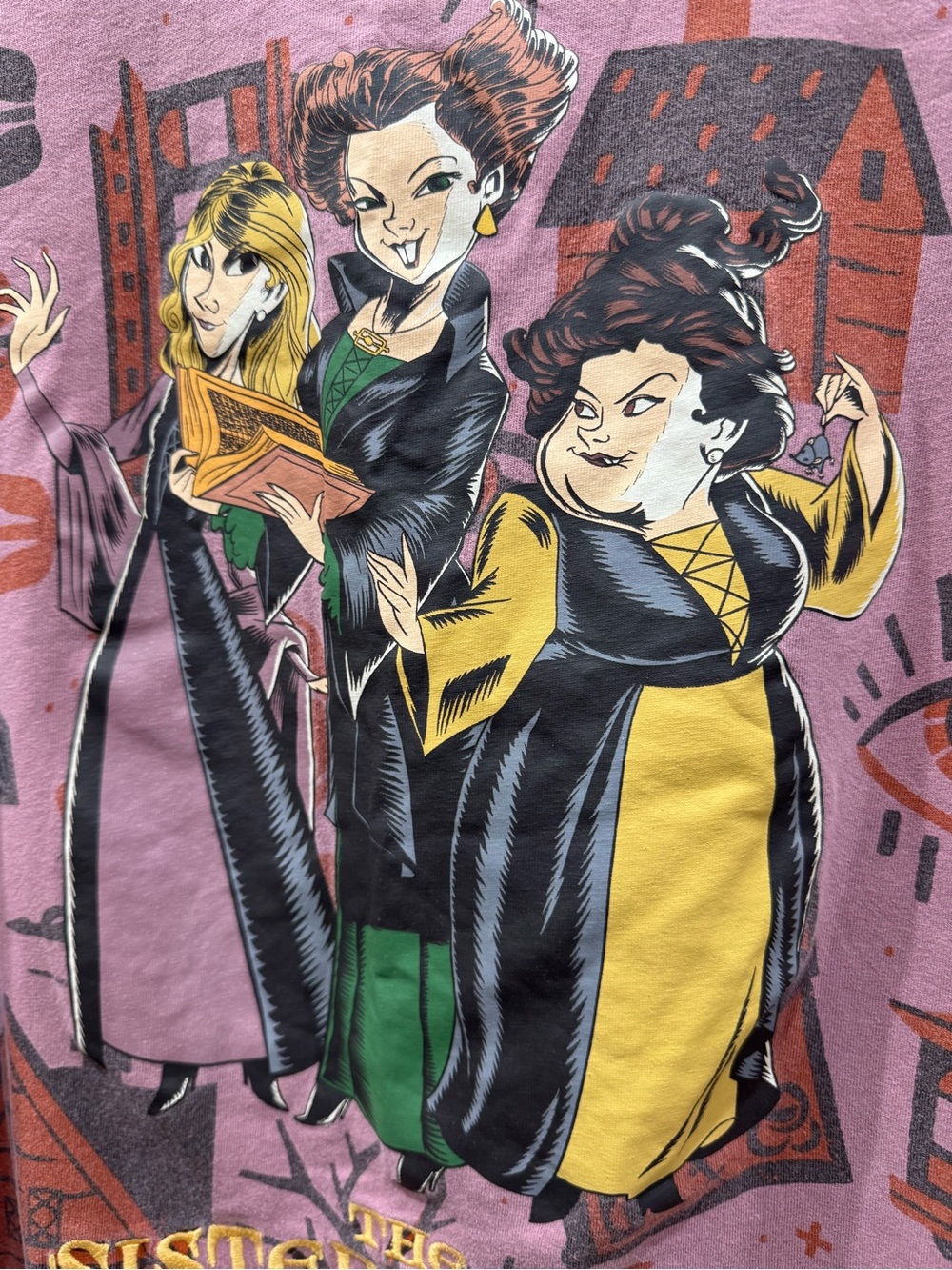 Disney Hocus Pocus Sanderson Sisters The Sisters Three Shirt Womens M Halloween - Picture 5 of 8